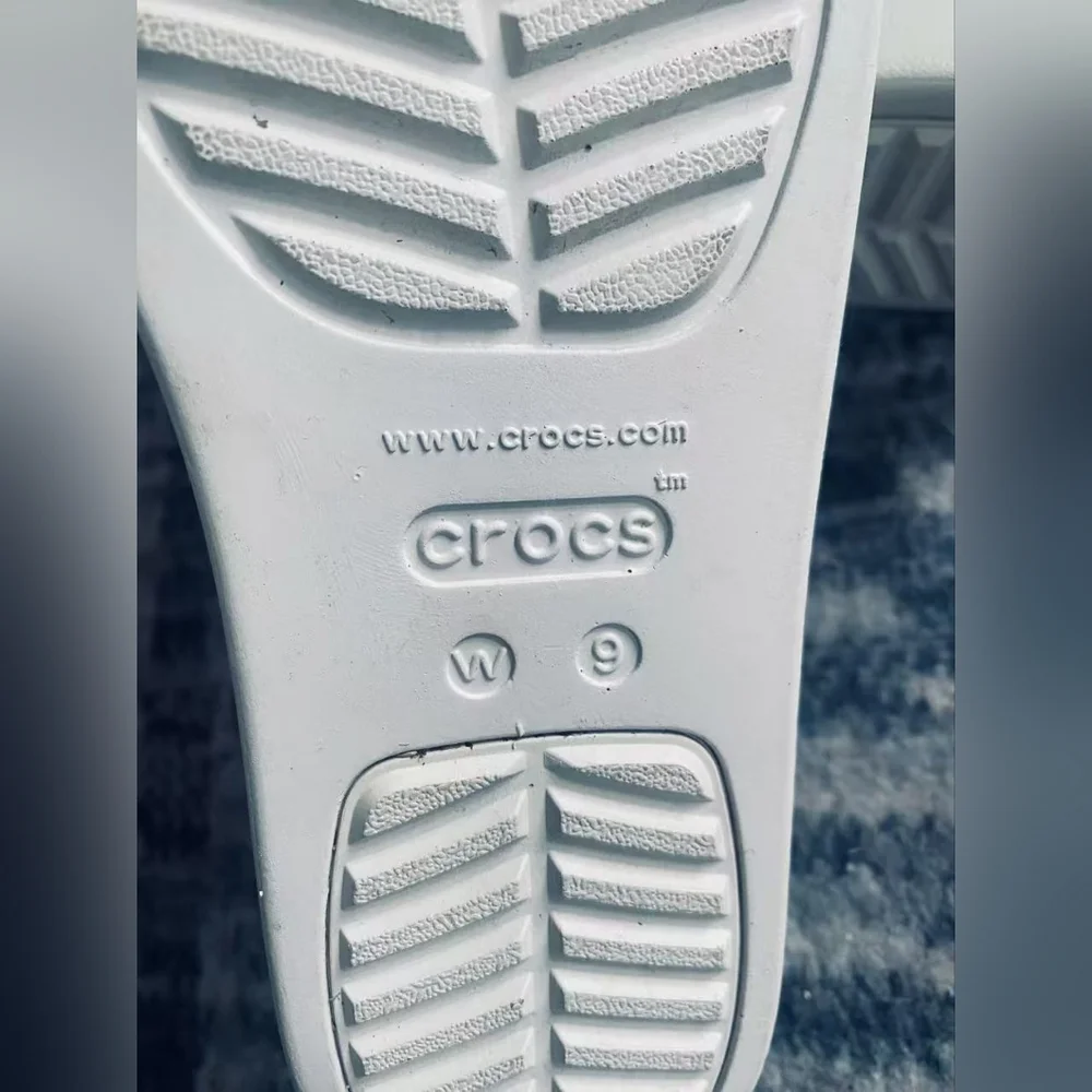 CROCS Women’s Dual-Strap Slingback Sandal in Light Gray - Picture 4 of 5